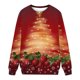 thumbnail image 4 of Puntoco Camiseta de manga larga con cuello redondo y estampado navideño para mujer Puntoco Puntoco-2778, 4 of 4
