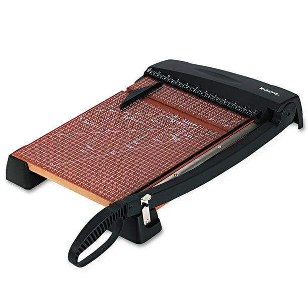 XACTO HeavyDuty Wood Base Guillotine Trimmer, 15 Sheets, 12" x 15
