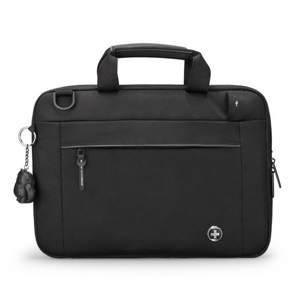 Swissdigital Bolligen 16" Office Laptop Sleeve Work Bag – USB Charging, Water-Repellent, Add-A-Bag System, Padded Protection, Travel