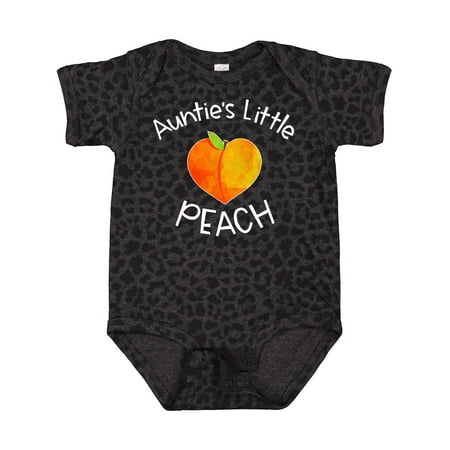 

Inktastic Auntie s Little Peach Cute Peach Heart Gift Baby Boy or Baby Girl Bodysuit