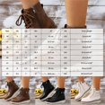 thumbnail image 5 of Rokment Retro Platform Chunky Combat Boots for Women Casual Studded Leather Lace up Motorcycle Riding Ankle Booties with Side Zipper Fall Winter, 5 of 6