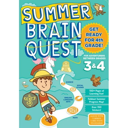 Summer Brain Quest: Between Grades 3 & 4 - (Quest To Be The Best)
