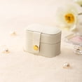 thumbnail image 4 of Casegrace Mini Travel Jewelry Box Proposal Ring Case Women Girls Earrings Holder Organizer PU Leather Portable Ring Box Jewelry Storage Boxes, 4 of 7