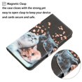 thumbnail image 5 of Allytech for Samsung Galaxy A13 5G Case 3D Effect Creative Pattern Design Cover PU Leather Flip Notebook Magnetic Wallet Case with Wrist Strap Stand Case for Galaxy A13 5G, Three Cats, 5 of 7