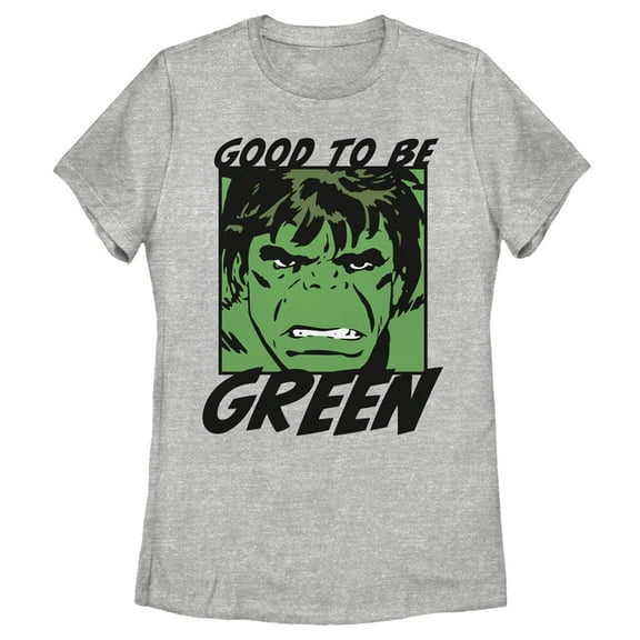 Women's Marvel St. Patrick's Day Hulk Good to be Green Graphic Tee Athletic Heather X Large
