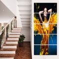thumbnail image 1 of Femme en Jaune avec Bijoux, 1 of 3
