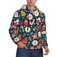 thumbnail image 2 of Balery Holiday Christmas Cookies Pattern Mens Hoodie Kangaroo Pocket Hoodie Pullover Hooded Sweatshirt Ideal for Daily Wear Travel and Home-, 2 of 7