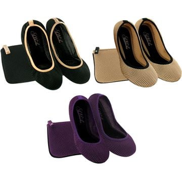 Sidekicks Mesh Foldable Ballerina Flats Multiple Colors Available Walmart