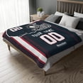 thumbnail image 4 of Houston Blanket Gifts for Men Women Boy Throw Blanket Custom Name and Number, 4 of 5