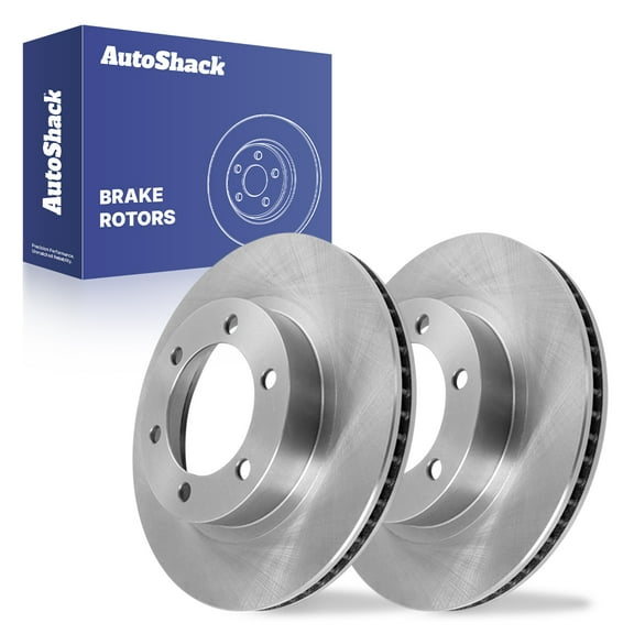 AutoShack Front Vented Brake Rotors 2-PC Set Replacement for 2003-2009 Toyota 4Runner 2003-2009 Lexus GX470 13.29" (337.5 mm)
