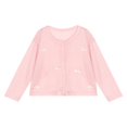 thumbnail image 2 of AUDeals Girls Bow Button Cardigan - Long Sleeve Lightweight Knit Sweater Jacket for Girls Fall Winter Casual Layering Outfit Wear, 2 of 7
