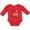 Red, variant on Inktastic Baby's First Christmas Boys or Girls Long Sleeve Baby Bodysuit