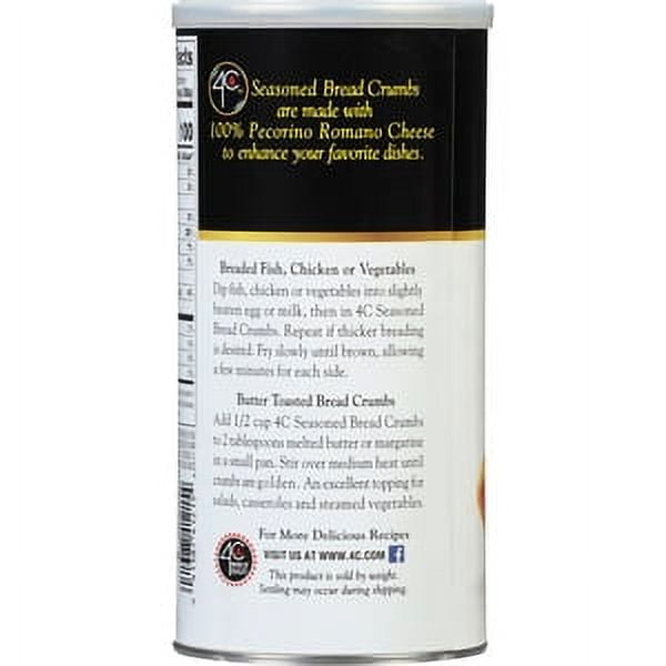 (6 pack) 4C Seasoned Bread Crumbs, 15 oz Canister