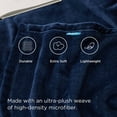 Cozy Comfort Fleece Blanket Twin Blanket Navy Blue 300Gsm Soft