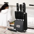 thumbnail image 2 of Refurbished Hecef 14 Pcs Kitchen Knife Block Set, Black - Satin Finish, 2 of 3
