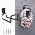 thumbnail image 2 of mdesiwst 1 Set Garden Hose Holder with Screws Wall Mount Heavy Duty Steel Strong Load Bearing Gardening Tool Water Hose Storage Rack Hook Hanger, 2 of 7