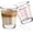 2 Pack-1Red+1Balck, variant on Shot Glass Measuring Cup Set, 2 Pack 2 Oz Square Red Glasses with Oz, Ml, Tsp & Tbsp Markings for Liquor, Medicine and Recipes
