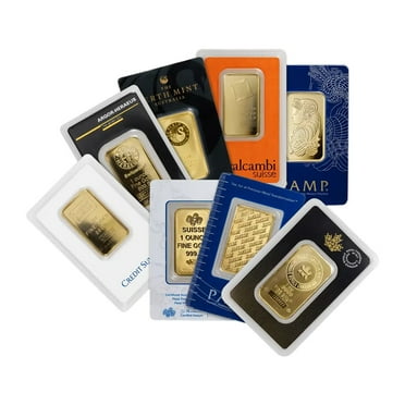 1 oz Gold Bar - Random Design w/ Assay Card