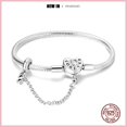 thumbnail image 3 of Gran oferta de pulsera de cuentas con cadena de serpiente y circonita en forma de corazón para mujer, abalorio de plata 925 compatible con cuentas Pandora originales, joyería DIY, Buen regalo, 3 of 5