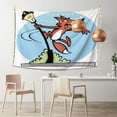 thumbnail image 2 of ZICANCN Funny Tapestry for Bedroom Aesthetic,Fox Lamp Post Playing Pattern Wall Tapestry for Living Room 60x40 Inches, 2 of 8