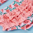 thumbnail image 4 of XFHLMJFF Toddler Baby Girl's 3 Piece Swimsuits Watermelon Prints Halter Bikini Bathing Suit With Hairband 12-18M, 4 of 8