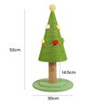 thumbnail image 5 of Hadanceo Cat Scratching Board Christmas Tree Shape Cat Grab Column Natural Sisal Cat Scratching Post for Pets, 5 of 7