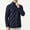 Navy, variant on WIZUTIZ Men's Thermal Stand Collar Zip Up Sweatshirt Soft Fleece Lined Relaxed Fit Casual Winter Top