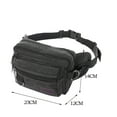 thumbnail image 5 of Riñoneras Vintage para hombre bolsa de viaje con cremallera bolso de Likrtyny lona para exteriores con múltiples bolsillos riñonera diaria para deportes al aire libre, 5 of 5
