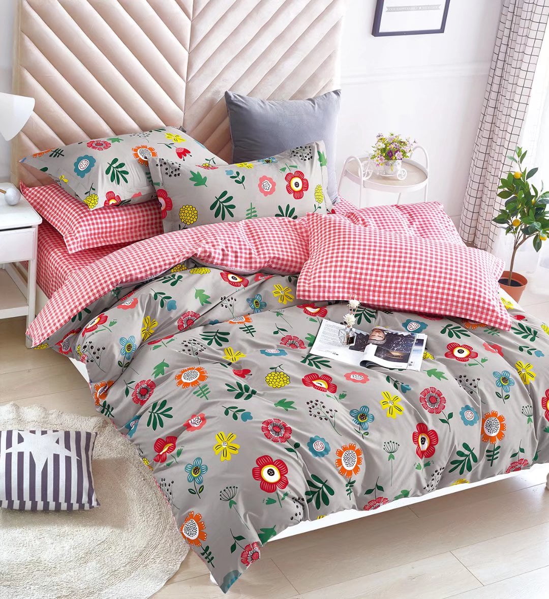 Luxury Quilt Cover Set Hot Sale Flower Painting Bedding Suit Comforter