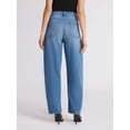 thumbnail image 3 of Sofia by Sofia Vergara Women's and Women's Plus Barrel Super High Rise Jeans, 27" Inseam, Sizes 0-28, 3 of 5