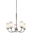 thumbnail image 1 of Kichler 43665NI Aubrey 5 Light Chandelier, Brushed Nickel, 1 of 1