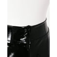 thumbnail image 7 of YONGHS Women's Glossy Latex Leather Short Mini Skirt Pole Dance Raves Clubwear Costumes Black 4XL, 7 of 7