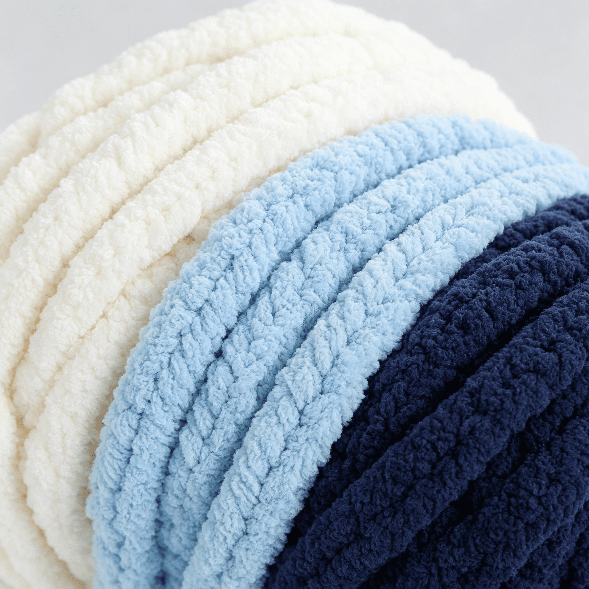 AUQ 2026 New 8Pcs Assorted Chunky Yarn for Crocheting,Super Bulky Large Soft Fluffy Yarn,Plush Fuzzy Yarn,Thick Chenille Yarn for Hand Knitting/Arm Knitting(27Yds,8 Oz Each Skein)