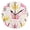 Black, variant on Round Art Wall Clock Vintage Oil Painting Texture Decorative Clock Gold Pointer, Multi-Purpose Desktop & Hanging Creative Decor Clock for Home Living Room Crown Pink Princess