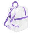 thumbnail image 2 of Beautynvta Small Clear Backpack for Stadium Events, Waterproof Backpack for Women Men Adult Concert Sport Work, 9.8''x4.7''x11.8'', Purple, 2 of 5