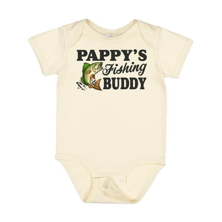 

Inktastic Pappy s Fishing Buddy Gift Baby Boy Bodysuit