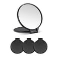 thumbnail image 1 of Espejo compacto a granel, espejo de maquillaje redondo para bolso, juego de 3, 2,6 pulgadas de largo x 2,37 pulgadas de ancho (negro), 1 of 5