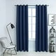 thumbnail image 2 of Cortinas opacas VidaXL, poliéster, 54 x 63 cm, color azul marino, juego de 2, 2 of 8