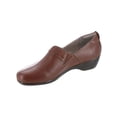 thumbnail image 2 of Easy Street Womens Dolores  Leather Slip On Loafer Heels, 2 of 3