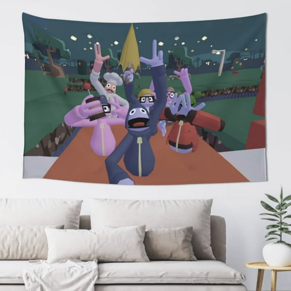 Yeeps Hide and Seek Wall Tapestry Poster for Bedroom Aesthetics Room Decor Flag Wall Hanging for Teen Girls Men Dorm Living Room (60''x40'')