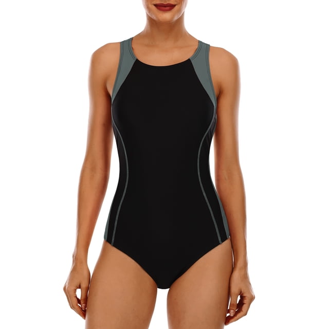 Beautyin Women's One Piece Athletic Racerback Swimsuit Slimming Bathing Suit