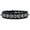 Black Patent, variant on Pet and Dog Spike Collar, "Double Crystal Spikes"