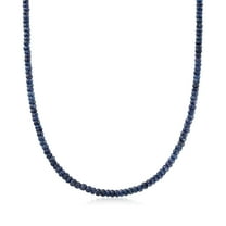 Ross-Simons 100.00 ct. t.w. Sapphire Bead Necklace With 14kt Yellow Gold Magnetic Clasp, Women's, Adult