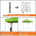 thumbnail image 5 of VICTAL 10' x 10' Pop-up Canopy with Straight Legs Wedding Party Tent Folding Gazebo Beach Canopy with Carry Bag, Green, 5 of 7
