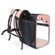 thumbnail image 3 of Bolsa de transporte para mascotas, mochila, jaula para gatos, estructura de alambre, transparente, espaciosa, grande, bolsa de transporte (rosa) JFHHH pequeña, 3 of 5