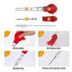 thumbnail image 3 of Grade Quality Silicone Bulb Including Meat arinade Injector Needle with Barbecue Basting Brush And Cleaning Brush, 3 of 4