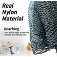 thumbnail image 3 of SPMKTBOZAI African Net Sponge Authentic, African Exfoliating Sponge Real African Net Black Owned, African Bath Sponge Back Scrubber, Body Exfoliator Shower Bath Accessories (Black), 3 of 7