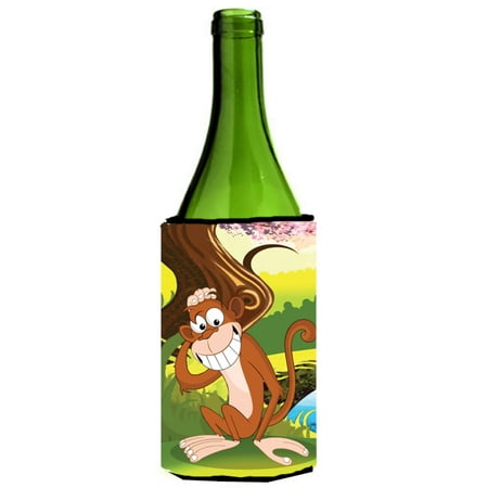 Monkey under the Tree Wine Bottle beverage Insulator Hugger