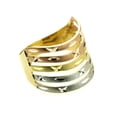 thumbnail image 2 of 14K Tri Color Gold 4mm  Band Ring (Size 6 to 10), 8, 2 of 3