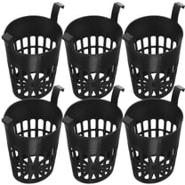 WASHWEPE 6pcs Hanging Flowerpot Plastic Black Durable Aquatic Plant Growing for Plant Enthusiasts
